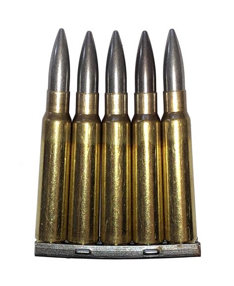 7.7x58 Japanese in Stripper Clip Cupronickel - Snap Caps Dummy Rounds