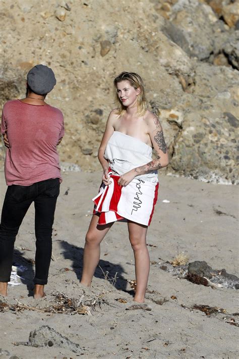 IRELAND BALDWIN on the Set of a Photoshoot at a Beach in Malibu 10/05