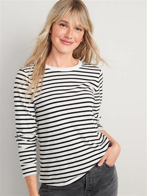 long sleeve striped shirt women 5