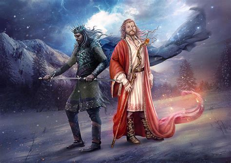Slavic mythology. Belobog and Chernobog by Vasylina on DeviantArt