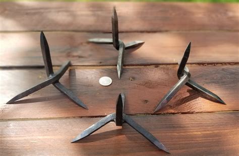 HAND FORGED CALTROPS 4 Pack - Etsy