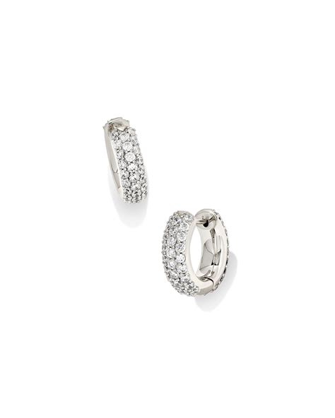 Womens Small Silver Hoop Earrings