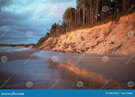 baltic coast latvia stock image image  coastline