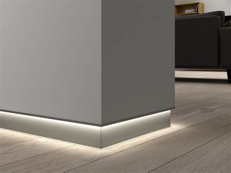 Плинтус скрытого монтажа с LED подсветкой ALPL M50L