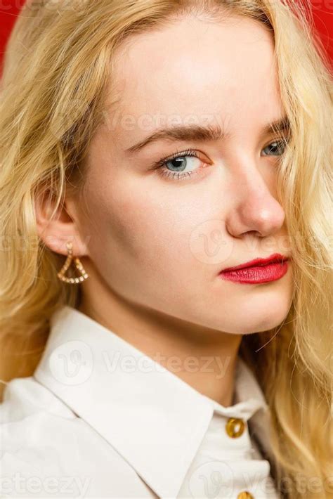 beautiful girl face  stock photo  vecteezy
