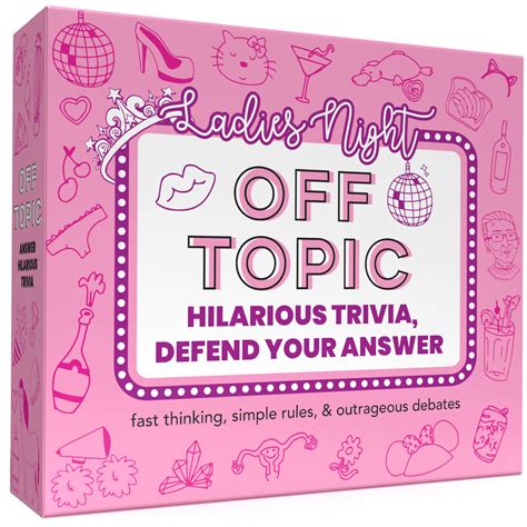 OFF TOPIC Hilarious Girls Night Party Game for Adults - Fun Ladies