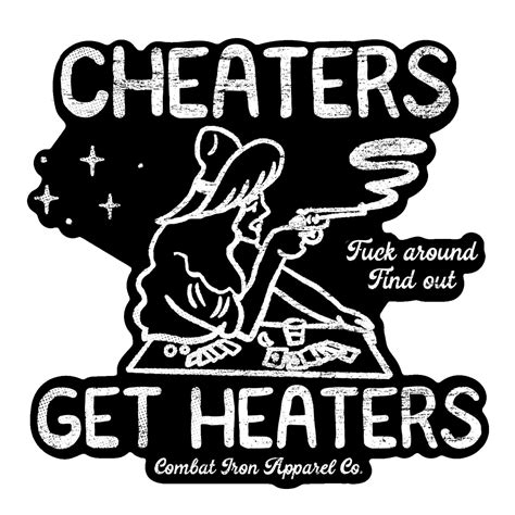Cheaters Get Heaters Cowboy Decal Sticker – WETSU Company
