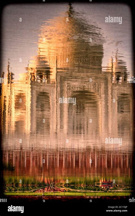 Taj Mahal reflection Stock Photo - Alamy