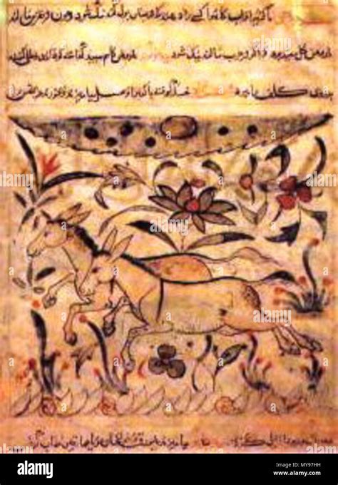 . English: Page from the Book of Animals by African Arab naturalist and ...