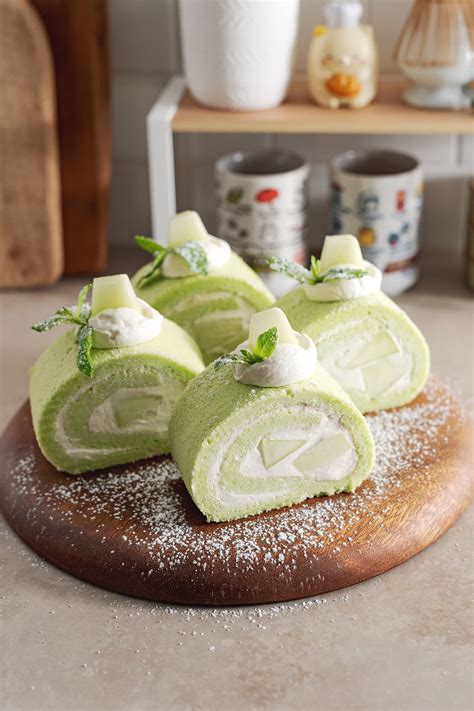 Honeydew Roll Cake - Teak & Thyme