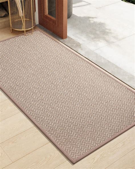 Color&Geometry Front Door Mat Indoor, 2X4ft Ultra Thin Absorbent Door