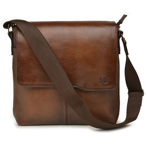 Bolsa Carteiro Em Couro