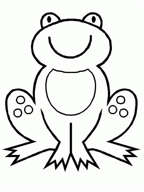 Frog To Color - Coloring Home