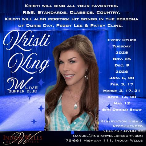 KRISTI KING – Singer Performer