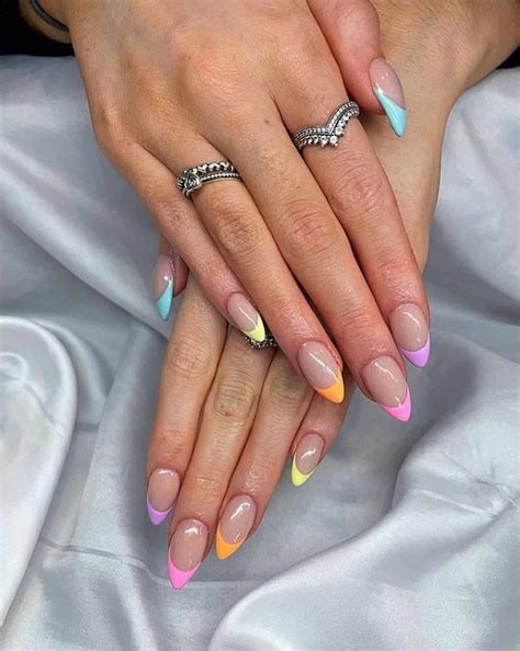 vibrant spring acrylic nails  elevate  spring style