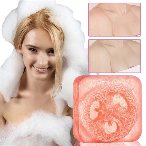 KKCXFJX Clearence Rose And Loofah Essential Oil Soap, Plant Essential