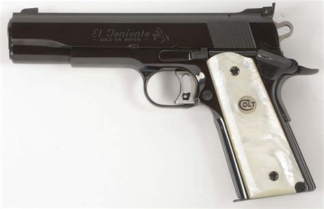 Lot Detail - (M) COLT 1911 EL TENIENTE .38 SUPER SEMI-AUTOMATIC PISTOL.