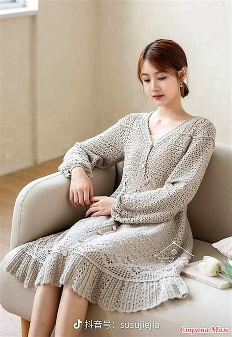 Платье в стиле кантри. | Crochet dress, Crochet clothes, Crochet ladies ...