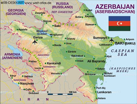 Azerbaijão | Mapas Geográficos do Azerbaijão - Enciclopédia Global™