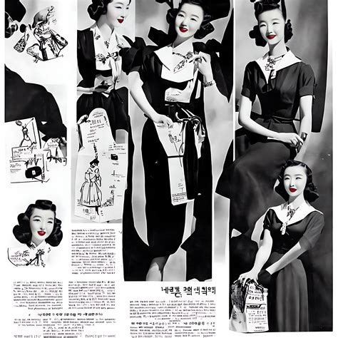 Fashion advertisement for Korea in the 1940s - 1 • VIARAMI