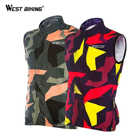 west biking sleeveless bike vest camouflage windproof chaleco ciclismo