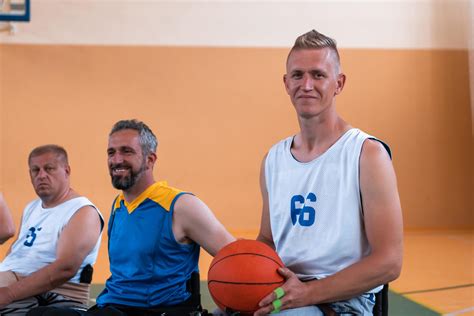 a photo of a basketball team of people with disabilities with