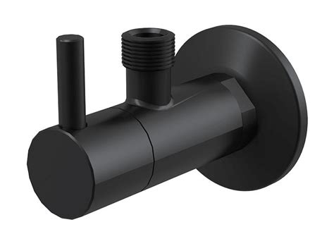 ALCAPLAST ARV001-BLACK ventil rohový guľový s filtrom, s rozetou, 1/2 ...