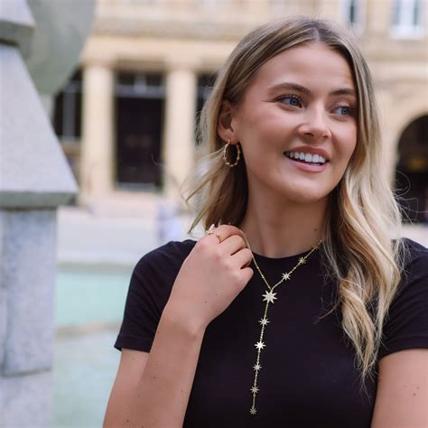 Juliet Star Burst Y Drop Necklace | 18ct Gold Plated | Luna Charles