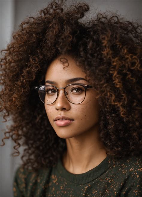 Lexica - Short light skinned black female, long curly with no frizz