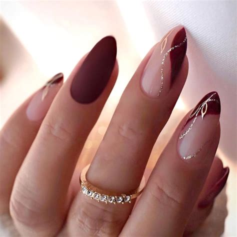 Unha De Gel Vinho Decorada - 40 Ideias de Unhas em Gel Cor Vinho para Arrasar em 2026