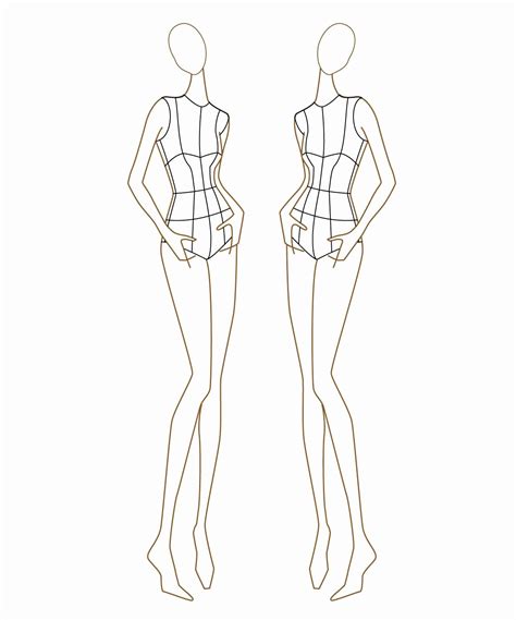 model sketch template peterainsworth