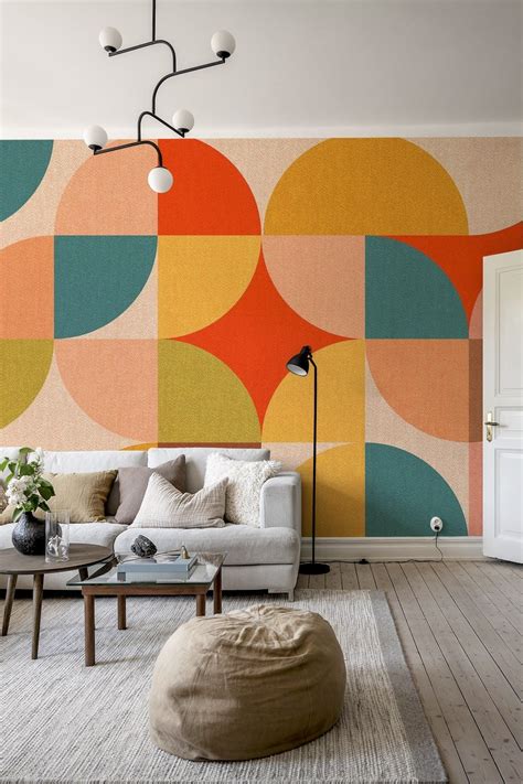 mid century geometric wallpaper artofit
