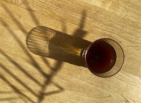 premium photo cold brew coffee iced cool fresh drink  wooden table