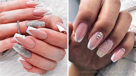 stylish white tip nails     vita net