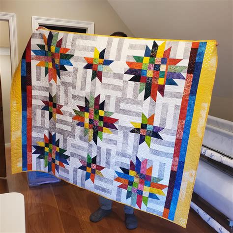 Colombian Stars Quilt Pattern: Beginner Friendly 2.5" Strip Quilt - Etsy