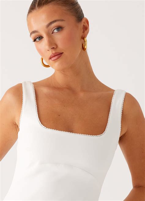 Sedona Mini Dress - White – Peppermayo US