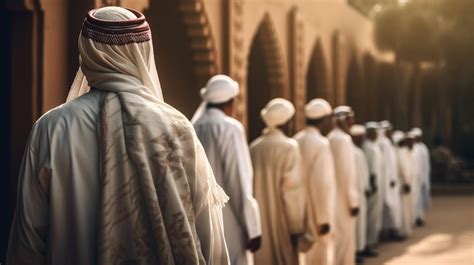 Premium Photo | People in a line in a courtyard, one of the many people ...