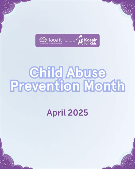 Child Abuse Prevention Month: Kosair for Kids Face It Movement Events
