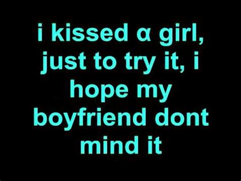 Katy Perry - I Kissed A Girl Lyrics - YouTube