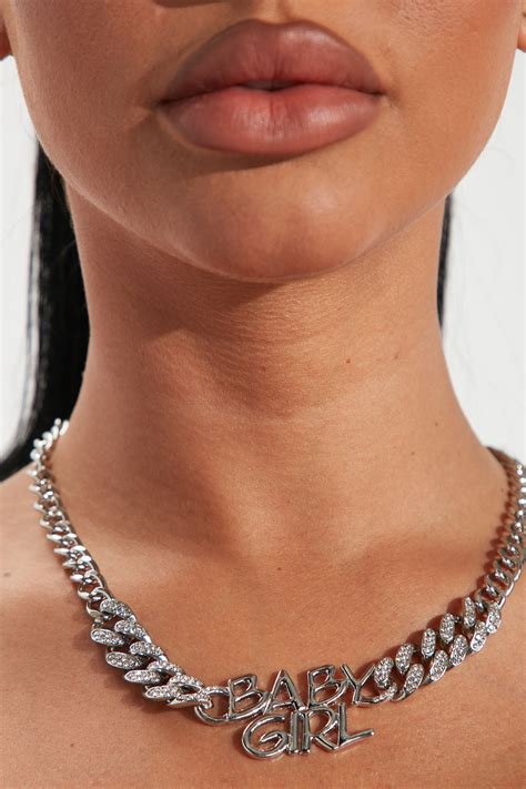 If Your Girl Only Knew Necklace And Earring Set - Silver | Fashion Nova