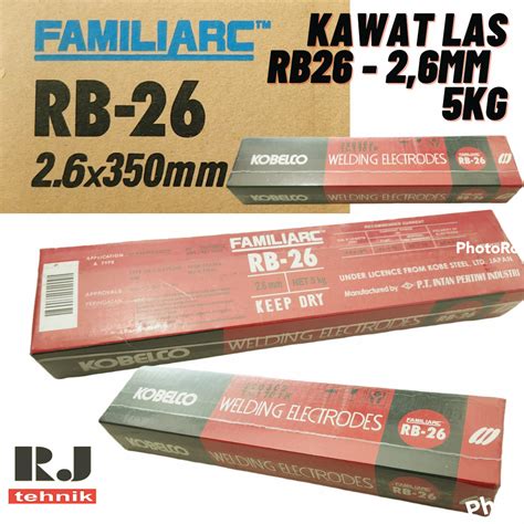 kawat las kobelco rb mm familiarc rb  welding electrodes isi kg