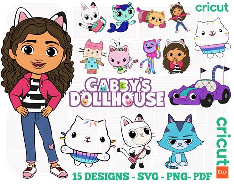 Gabby Dollhouse Animation Bundle Layered Gabby Dollhouse Svg - Etsy UK