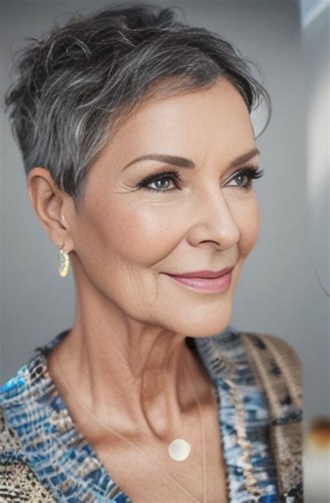 how to cut short hair for older lady