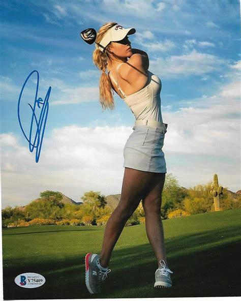 Paige Spiranac Lpga Signed Auto X Photo Hot Sexy Model Beckett Bas My