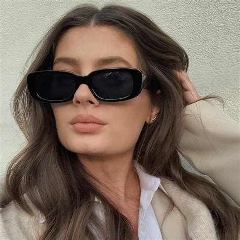 rectangle thick luxury brand sunglasses kacamata