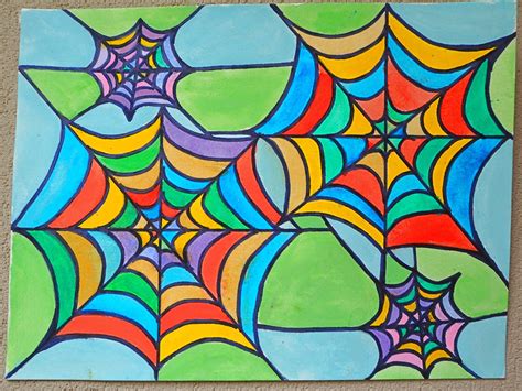 learn  play  home spider web art  kids