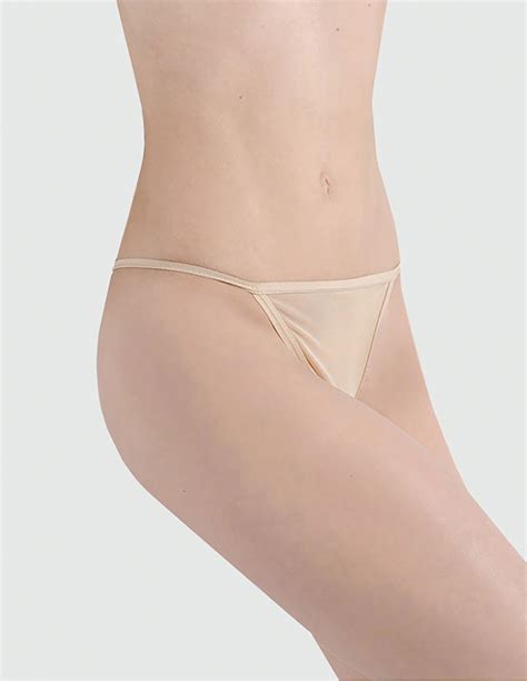 Wear Moi Aelis Womens Beige Foundation Dance Thong