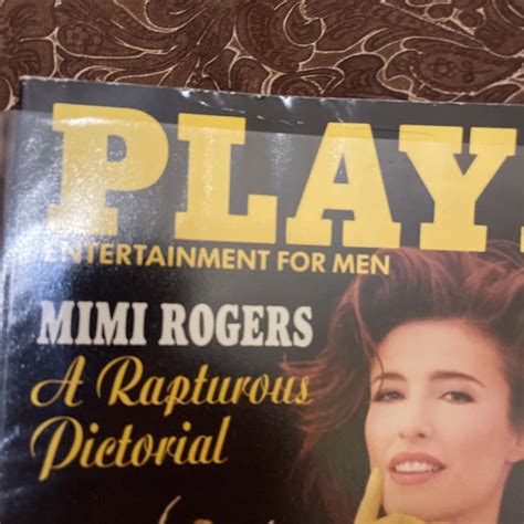 PLAYBOY MAGAZINE MARCH 1993, MIMI ROGERS PICTORIAL, ANNE RICE