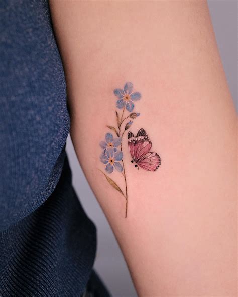 forget me not tattoo flower