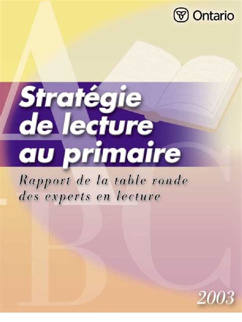 strategie de lecture apprentissage de la lecture ecoles